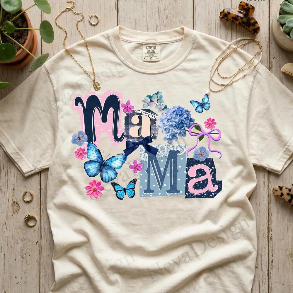 S Mama Shirt, Floral Mom Shirt, Mothers Day Gift, Trendy Mama Tee